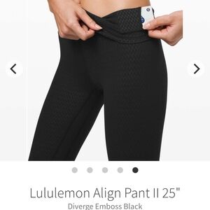Lululemon Align Pant II 25"